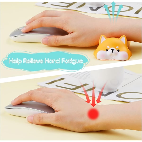 Handledsstöd för mus Söt Mini Cat Mouse handled Shiba Inu