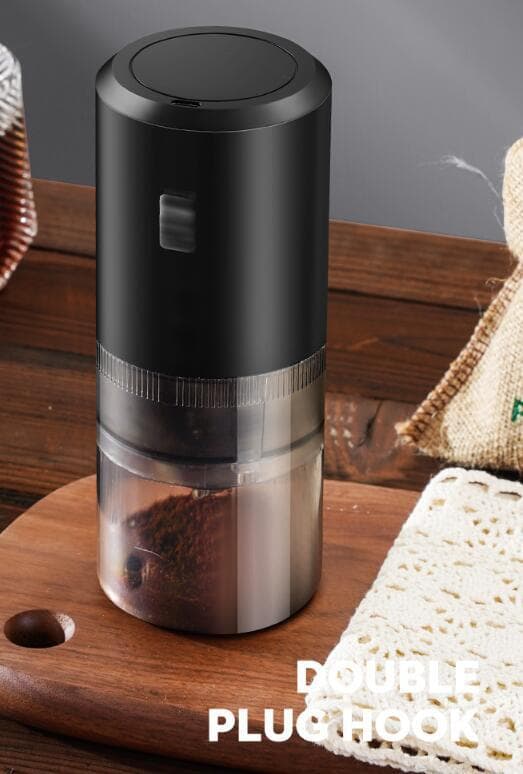Bærbar USB Hjem Elektrisk Kaffe Kværn Black