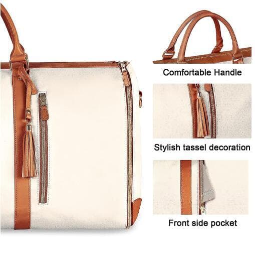 Klesduffelbag med sko-rom Apricot