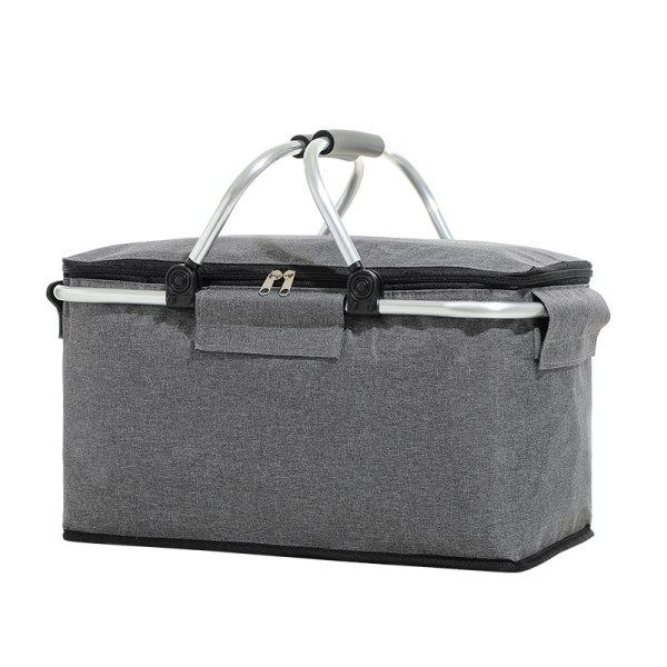 Hopfällbar picknickkorg Isolerad picknickkorg Grey
