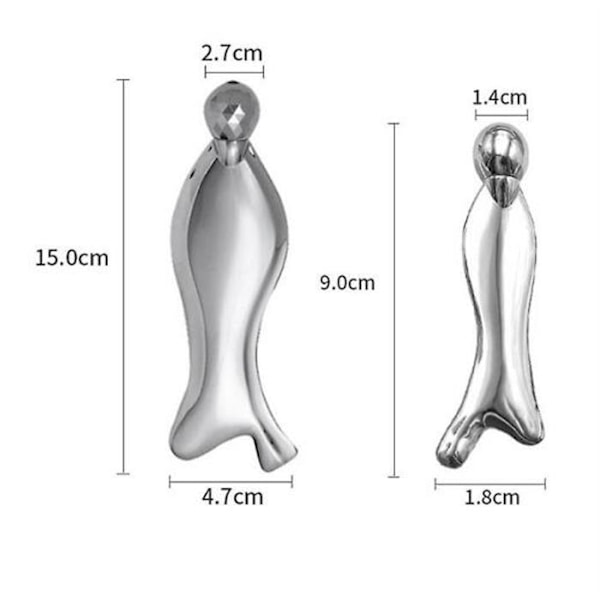 3D Rulle Multifunksjonell Fiskeformet Massasjeapparat 9CM