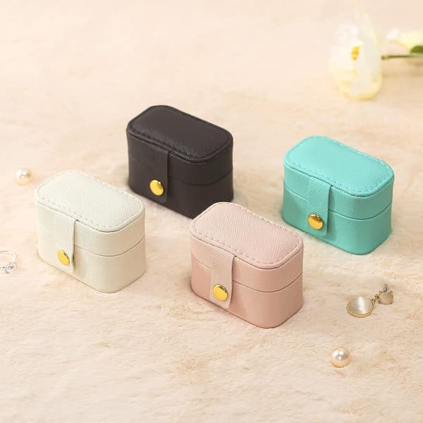 Mini Ringförvaringslåda Organizer Resesmyckeskrin White