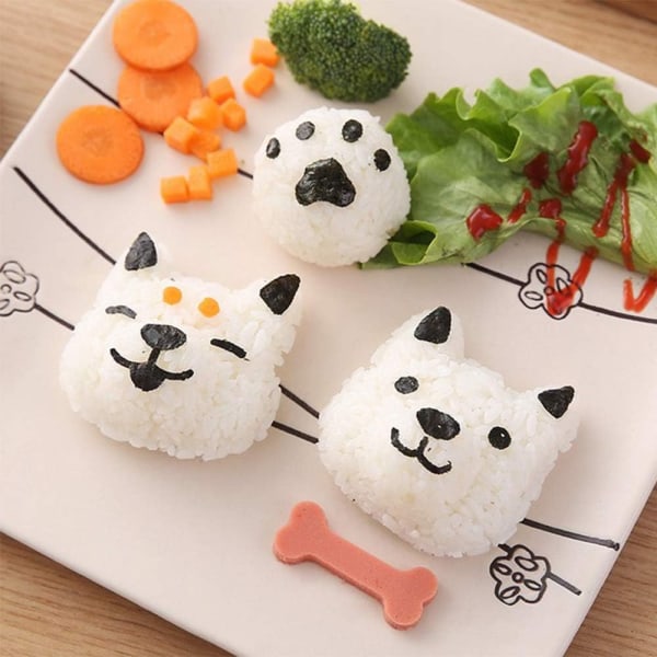 Sushi-set med risbollformar Bento-tillbehör Yellow
