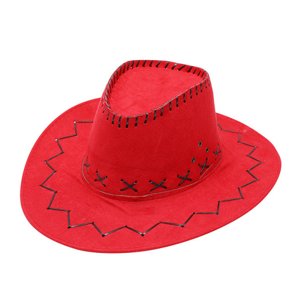 Cowboyhatt Hatt med bred brätte red