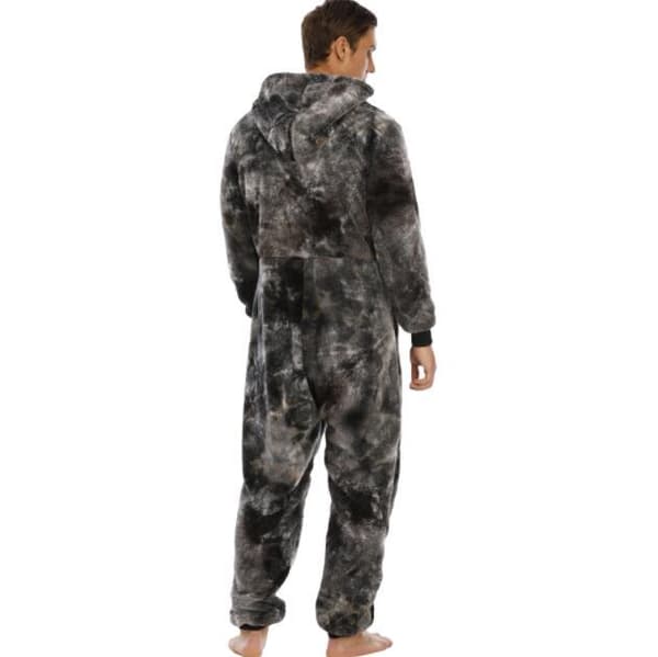 En pyjamas med huva för män L