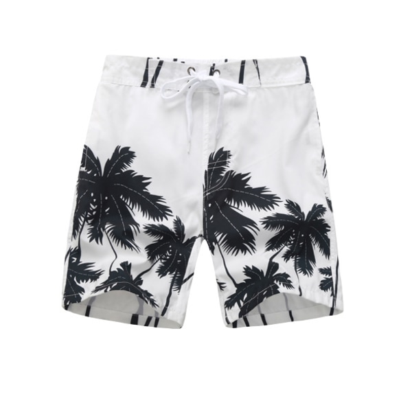 Badbyxor för pojkar Grafiskt print snabbtorkande shorts white L