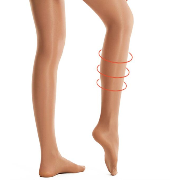 Dames Strømper Ultra Transparente Glimtende Riv-Resistente Trykfri Komfort Coffee M/L