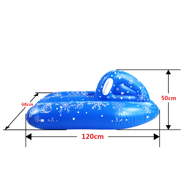 Snötub, Uppblåsbar Snösläde för Barn och Vuxna Blue
