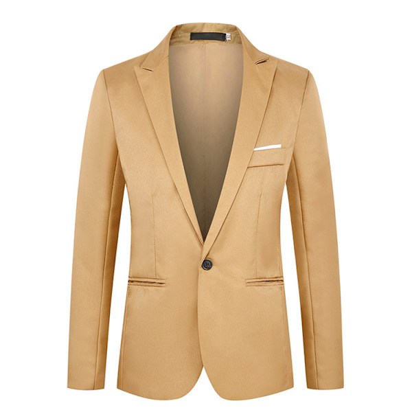 Herr Blazers Slim Fit Business Casual Kavaj Khaki XS