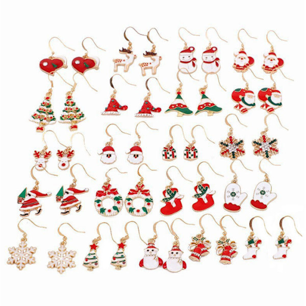 Julörhängen för kvinnor Holiday Dangle Örhängen Snowflake