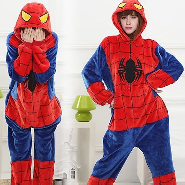 Onesies Pyjamas Unisex Voksen Barn for Kvinner Menn Dyrekostyme Cosplay Halloween Nattøy Adult L