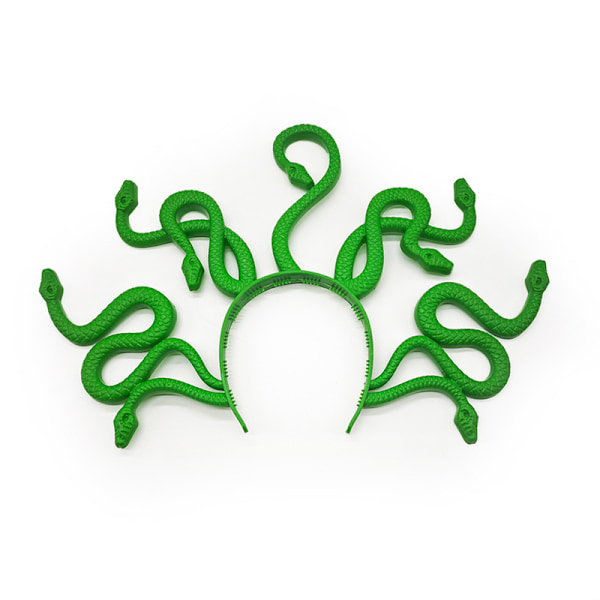 Medusa Slangehodeband Gullgudinne Hodepynt Green