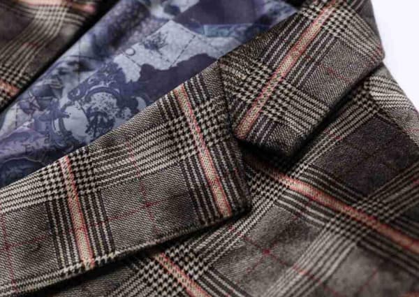 Chambray blazer för män Enkel och snygg Gray 60
