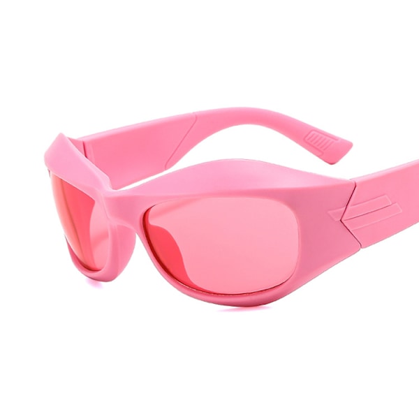 Y2K solglasögon för kvinnor män Pink