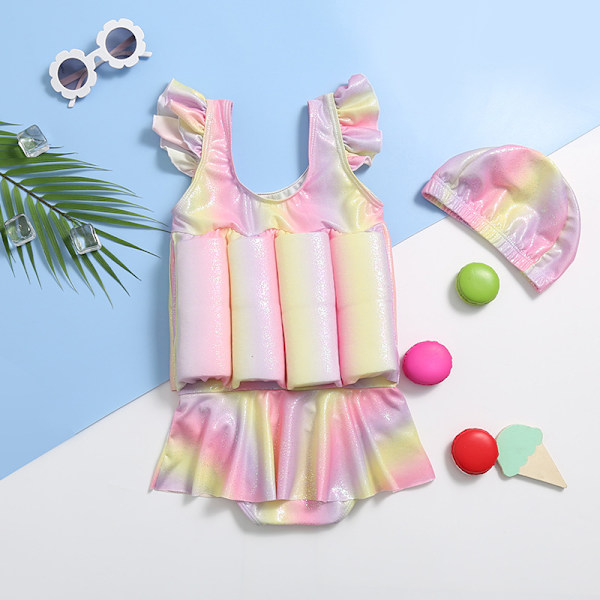 Baby Toddler Flickor Flytväxt Badkläder Badkläder Volanger XXL