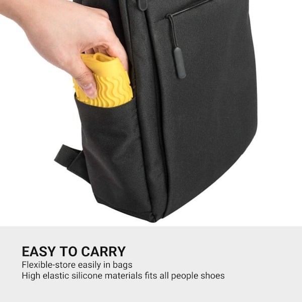 Vedenpitävät kengänsuojukset, uudelleenkäytettävät, liukumattomat sadekengänsuojukset lapsille, miehille ja naisille Yellow XL