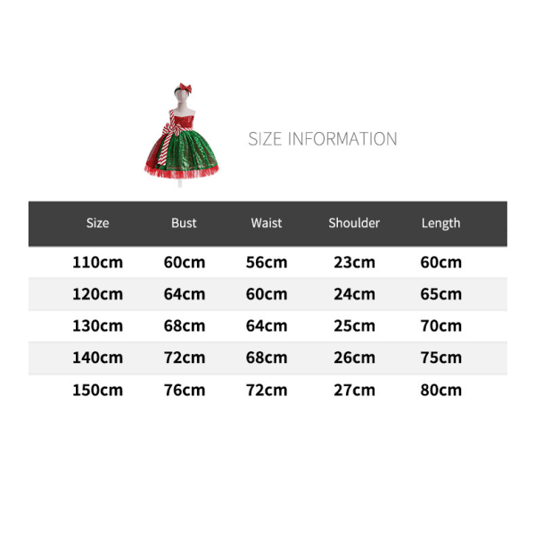 Vauvan tytön jouluinen helmipaita, hihaton tutu-juhlamekko 110CM