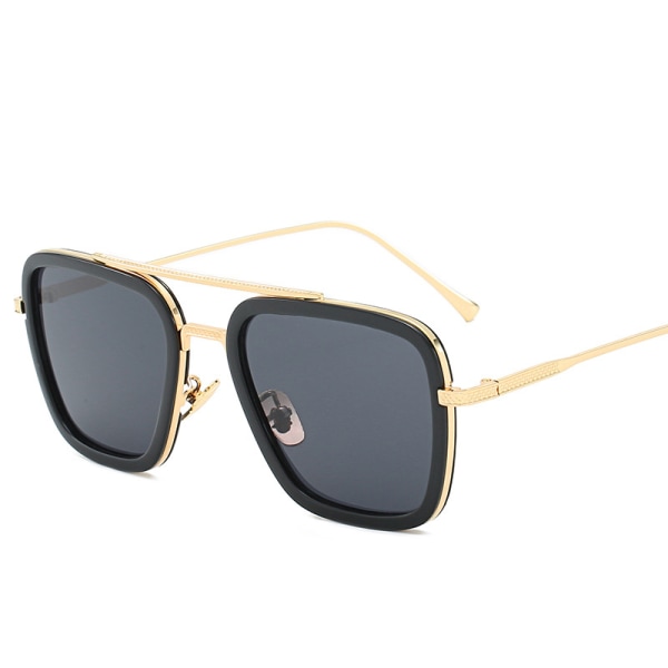 Retro Aviator Solglasögon fyrkantig metallram Style 10