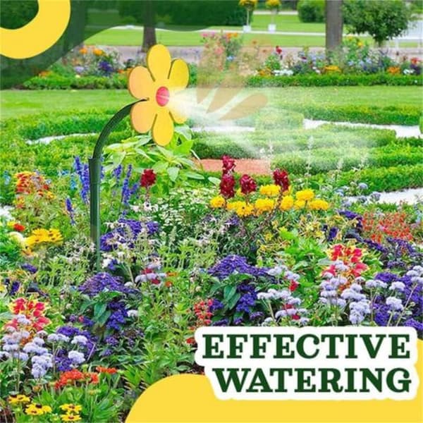 Crazy Daisy Sprinkler - Have Sprinkler til Græsplænen Yellow