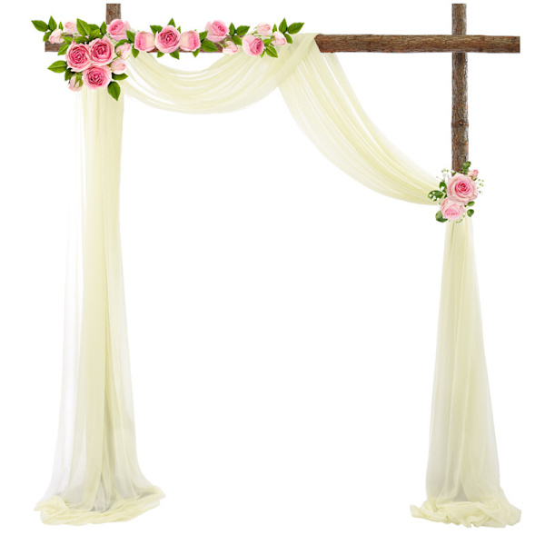 18ft Wedding Arch Drapering Tyg 1 Panel Ivory