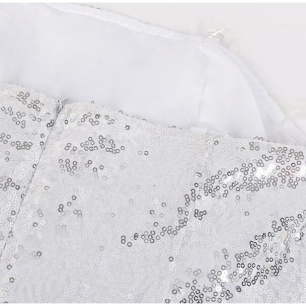 Barbie Cosplay Kläder för Kvinnor - Fullt Set för Vuxna Silver M