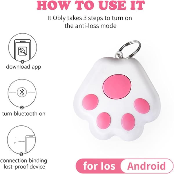 8Pack Key Finder, Bluetooth Tracker Item Locator med nyckelring