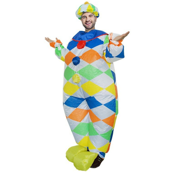 Uppblåsbar kostym Vuxen clownfest Halloween kostym type3