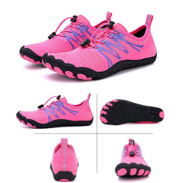 Vattenskor för män Kvinnor Beach Simning Surfing Skor pink 42