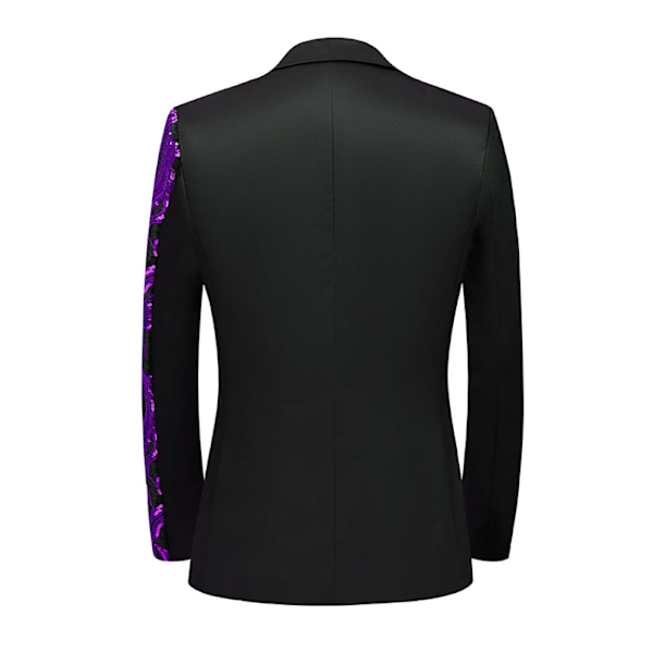 Festklänning för män Kostym Blazer Coat purple XXL