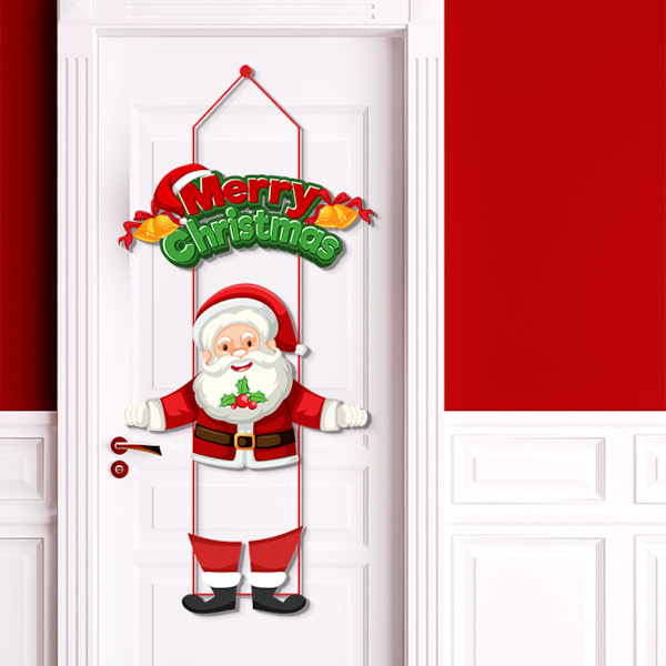 Ha en Glad Jul Hängande Skylt Gingerbread Man