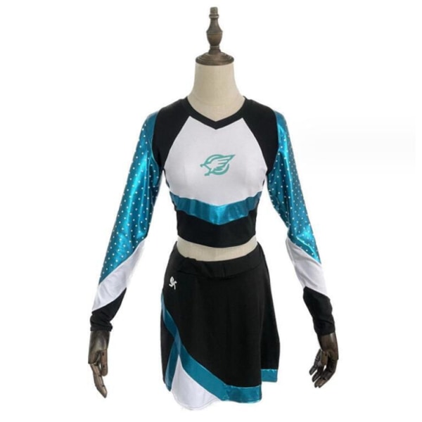 Kvinners Cosplay Todelt Maddy Cheerleading Uniform L