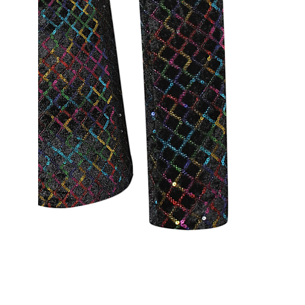 Sequin Blazer Mænd - Smokingjakke Sequin Suit Mænd Sportsfrakker Colorful XL