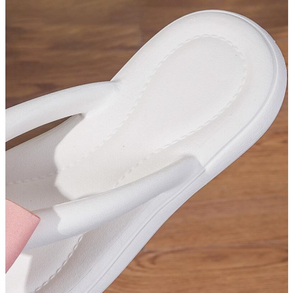 Dames Bow Pillow Flip Flops, Super Bløde Anti-Skrid Sikkerhedssandaler white 36-37