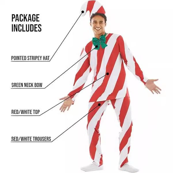 Candy Cane Aikuisten Asuste, Candy Cane Asuste Q1 S