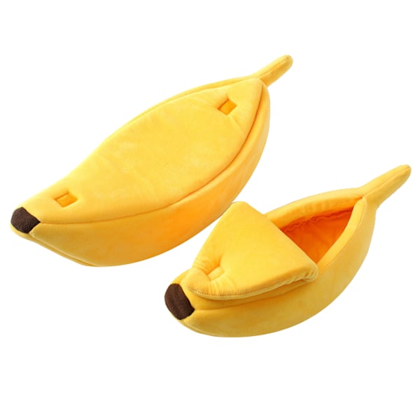 Söt Banana Pet Bed House yellow L
