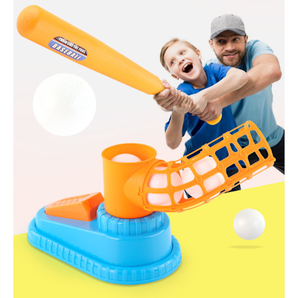 Baseball Pitching Machine til Småbørn - Pop A Pitch Baseball Batting Machine med Ungdomsbat