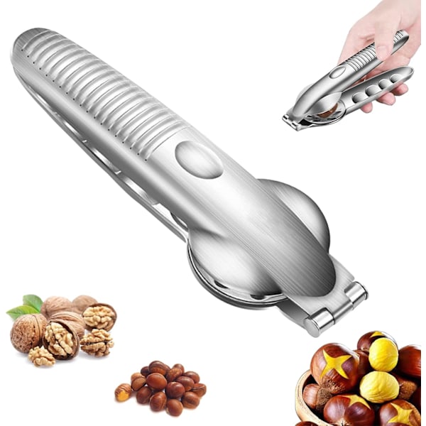 Multifunktionel Kastanjeåbner i Rustfrit Stål Køkkenredskab 6.88INCH