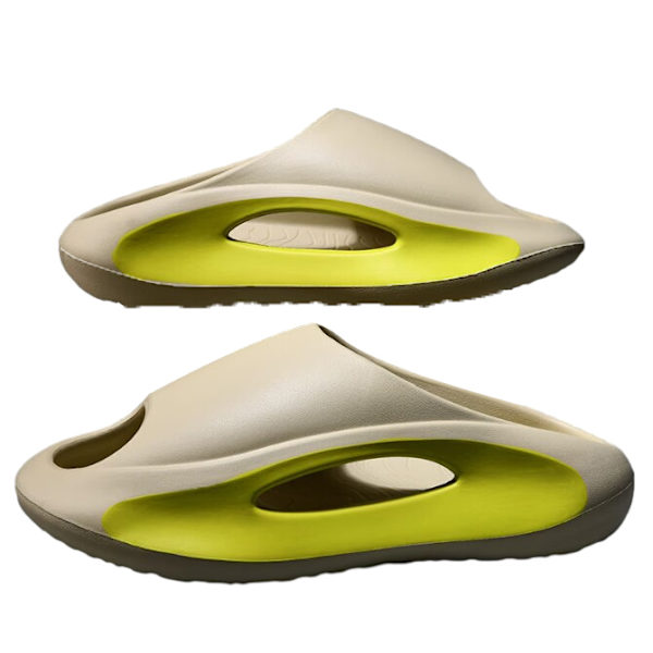 Herrar Casual Ytterkläder Tjocka Botten Svala Tofflor Khaki 42-43