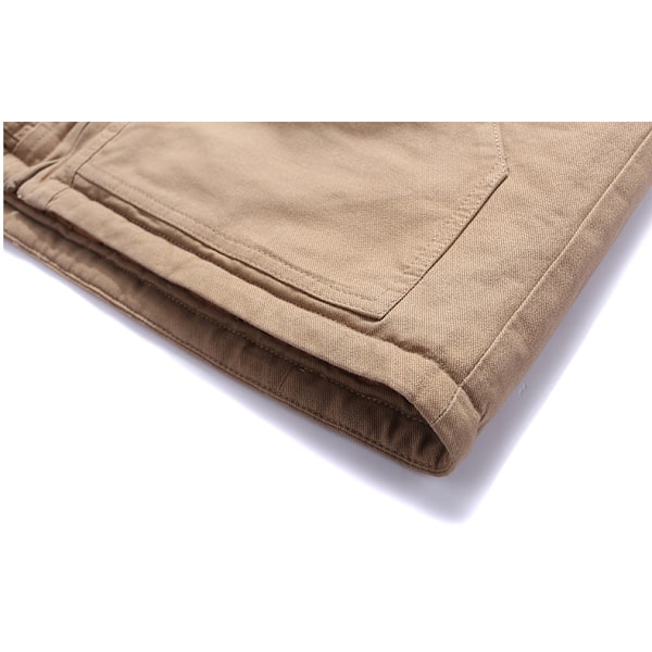 Herrar Full-Zip Canvas Cross Trail Väst Khaki XS