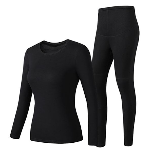 Thermal Dam Ultra-mjuk set topp och botten black XL