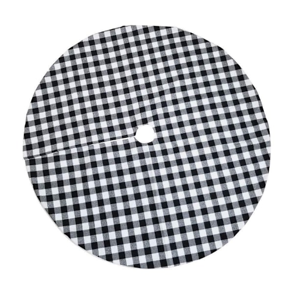 Julgranskjolar Pläd svart Röd trädkjol black 90cm