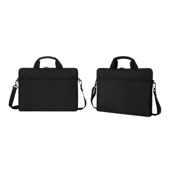 Laptop Sleeve Bag 15 Tommer, Slitesterk Slank Koffert Håndtak Bag Black