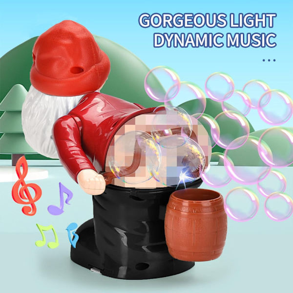 Jultomtar Bubbelmaskin, Bubbelblåsare Rolig Leksak Red