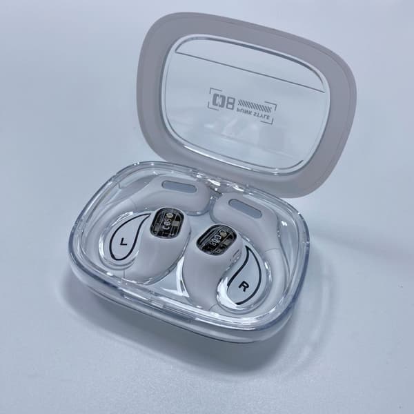 Trådløse ørepropper Bluetooth 5.3 Sportshodetelefoner Silver