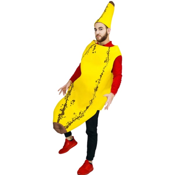 Banan kostym Gul frukt kostym Banan kostym Adults