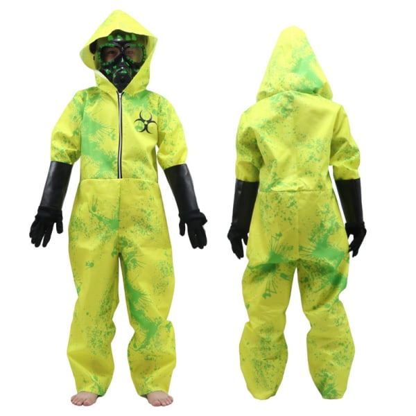 Barn Toxic Hazmat Cosplay Kostyme Green M