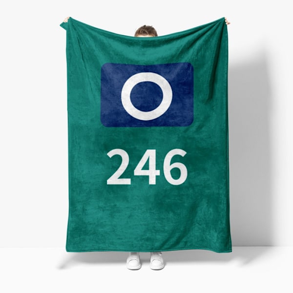 Squid Game-inspireret Tæppe, Blødt Fleece-Tæppe til Fans No.246 M
