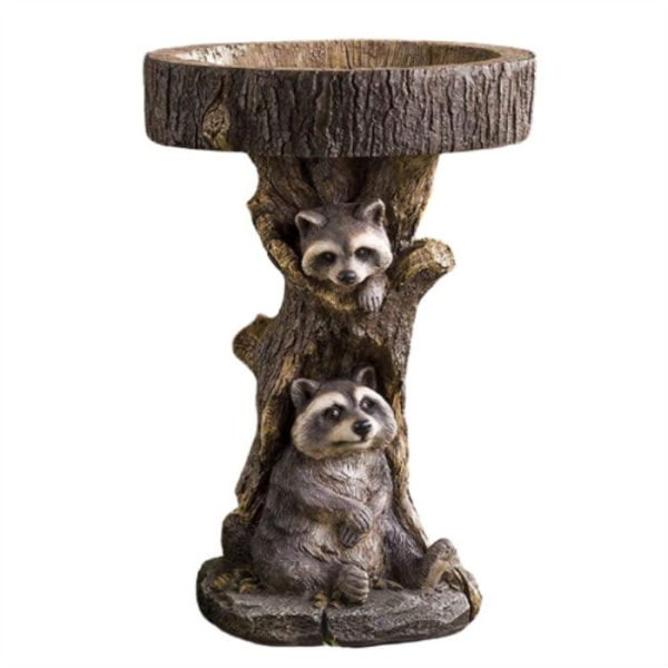 Bird Animal Feeder Resin Hem Trädgårdsdekorationer Panda