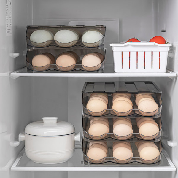 Egg Fresh Förvaringsbox för kylskåp 2 layer
