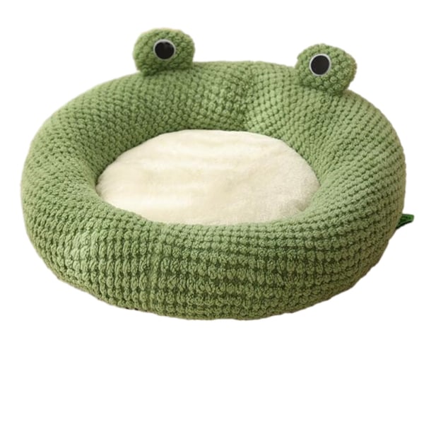 Super Blød Grøn Frø Formet Dyreseng Rounded Nest S